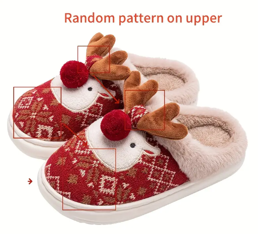 Saiveon Kerst Pluche Pantoffels