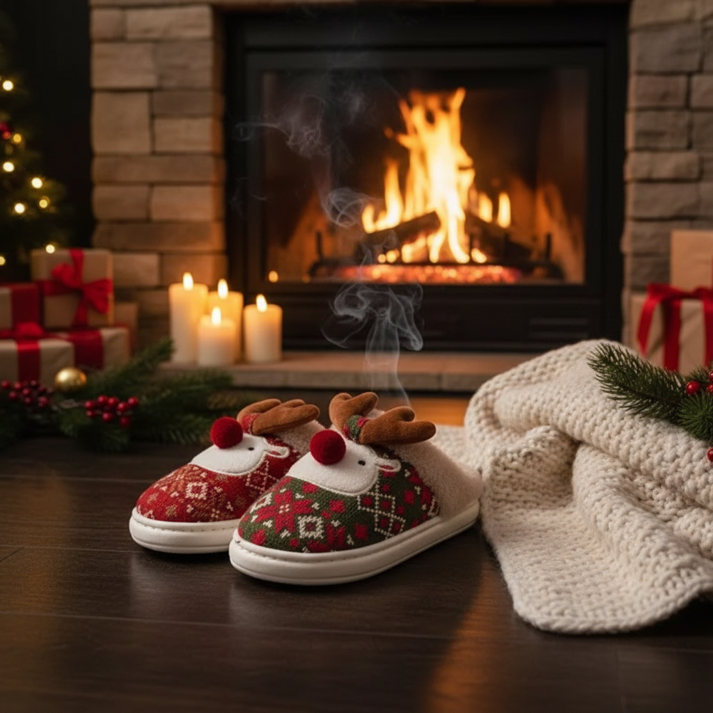 Saiveon Kerst Pluche Pantoffels