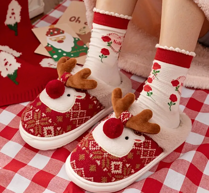 Saiveon Kerst Pluche Pantoffels