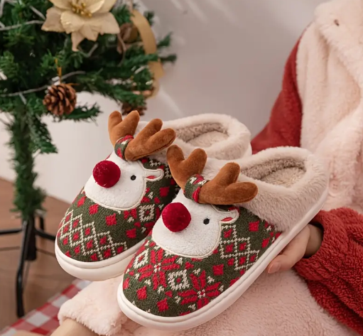 Saiveon Kerst Pluche Pantoffels