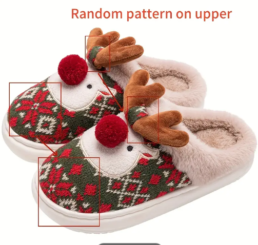 Saiveon Kerst Pluche Pantoffels