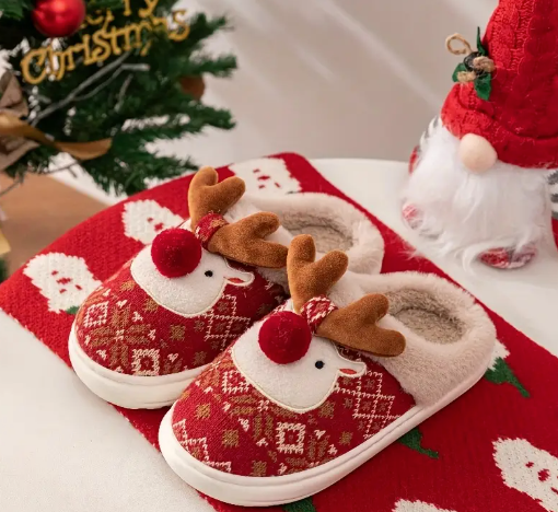 Saiveon Kerst Pluche Pantoffels