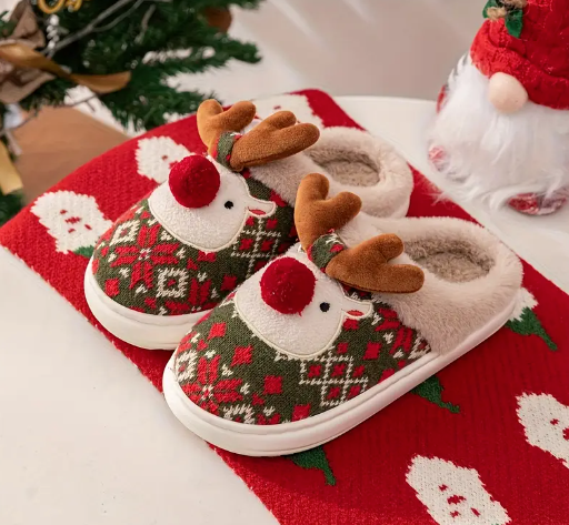 Saiveon Kerst Pluche Pantoffels