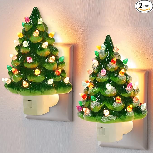 Saiveon cadeau nacht lamp Kerstboom met aan/uit knop