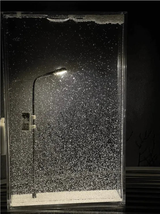 Saiveon sneeuw scene nacht lamp