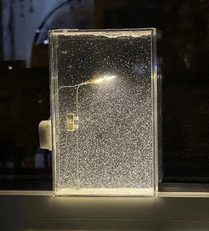 Saiveon sneeuw scene nacht lamp