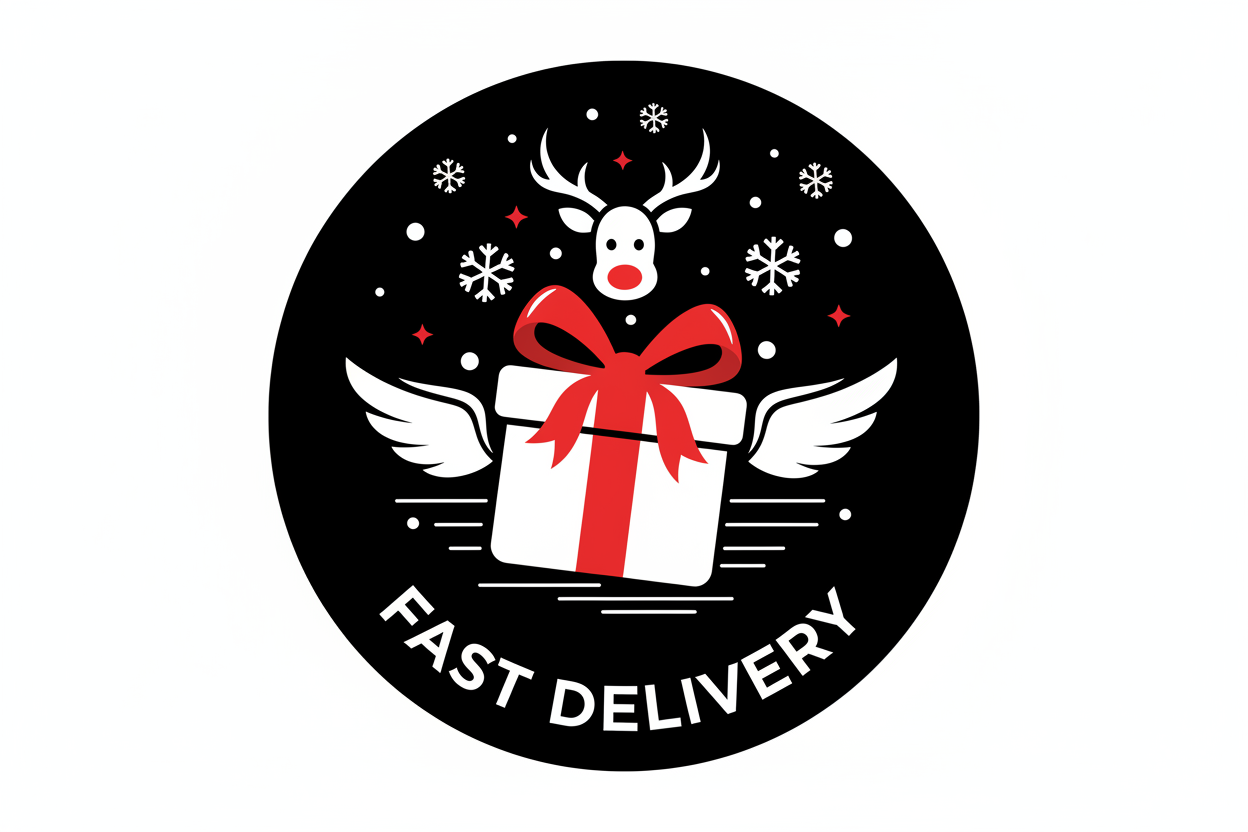 Kerst icoon snelle verzending