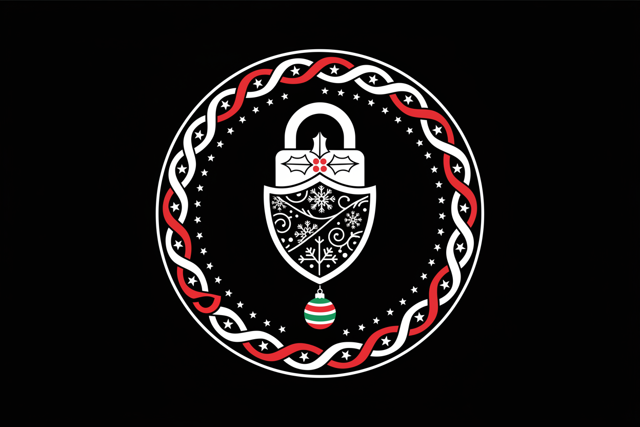 Kerst icoon veilig betalen