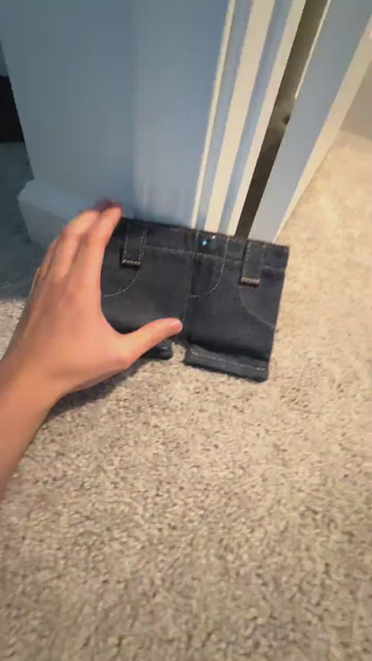 Saiveon Portomonnee jeansdesign opvouwbaar